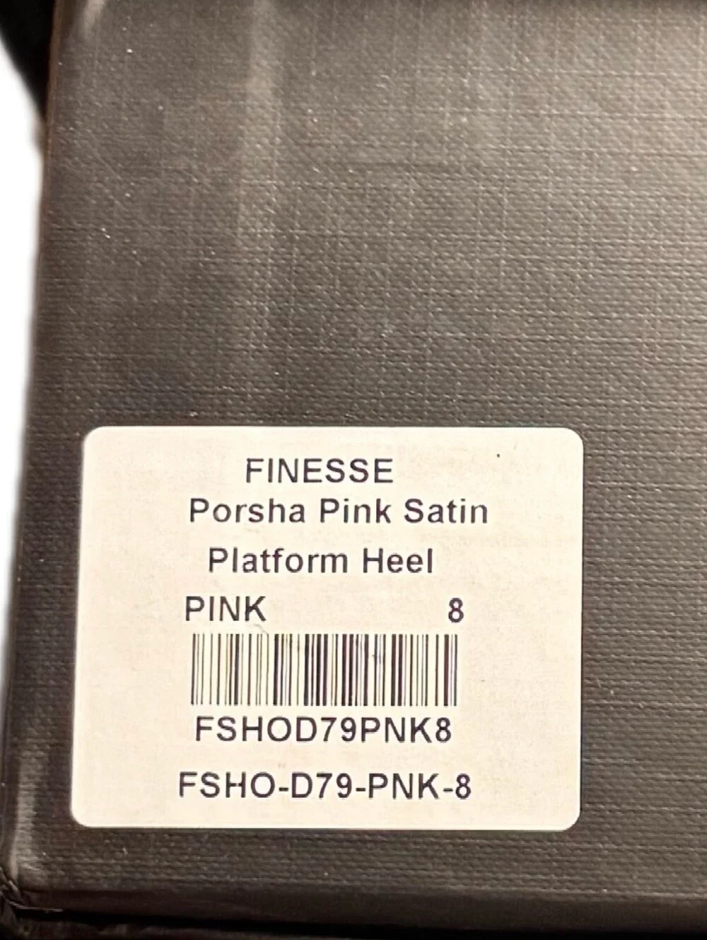 Limited Edition Finesse Porsha Pink Satin Ballet Platform Heels/Size 8/NWB.